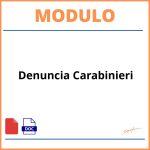 Modulo denuncia carabinieri